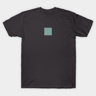 Minimalist dusty secluded green color decor T-Shirt